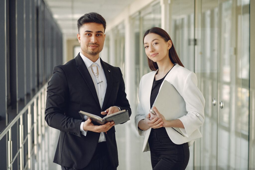 Employees in the office
